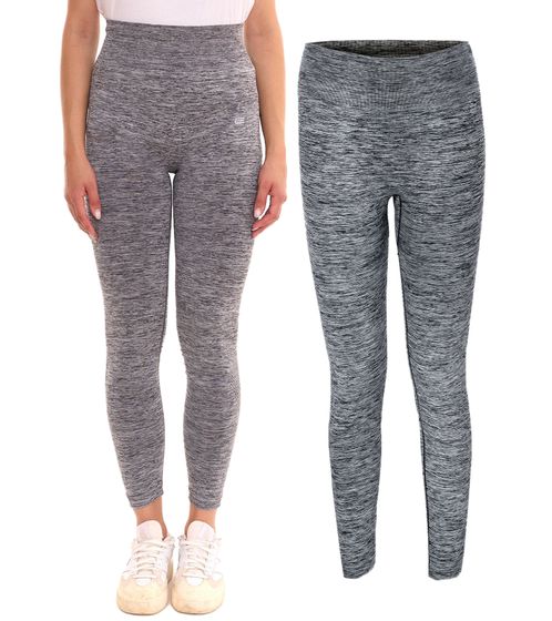 OXIDE Training Damen Fitness-Leggings Sport-Hose in 3/4-Länge mit X-Cool Trainingshose 7429090 Schwarz, Grau oder Blau