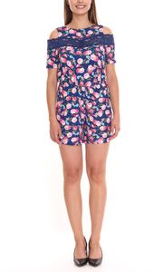 tuta Melrose attraente tuta da donna con motivo floreale 25315223 blu/colorato