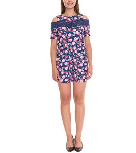 melrose combinaison jolie combinaison pour femme à motif floral 25315223 bleu/coloré