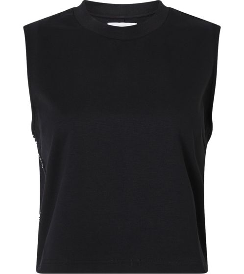 Camisa de mujer Calvin Klein camisa de verano sin mangas con letras de la marca en el lateral Tallas grandes 30353707 Negro