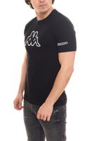 10-pack Kappa men's cotton shirt, round neck shirt with large logo patch, short-sleeved shirt, blue, black or white