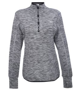Maglione sportivo da donna OXIDE XCO con cerniera, troyer sottile con fori per i pollici 7410082 grigio