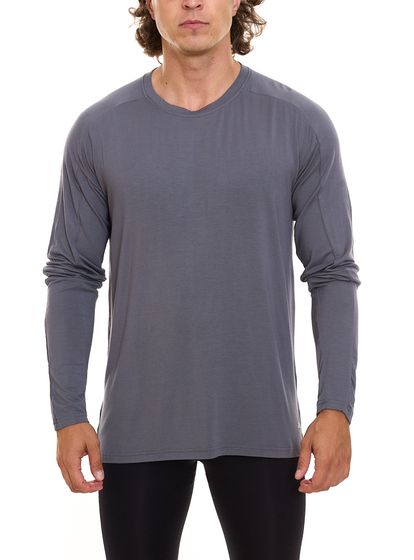 OXIDE Training Camiseta deportiva hombre sudadera manga larga 7351183 gris