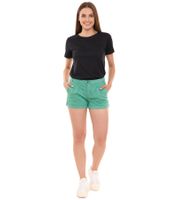 Lot économique de 2 pantalons chauds pour femme AjC à plis, short chino à poignets fixes, short d'été 83031904 vert