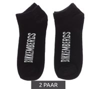 2 paires de chaussettes en coton pour hommes BIKKEMBERGS avec petite marque lettrage chaussettes baskets blanc/noir/rouge 2 paires de chaussettes en coton pour hommes BIKKEMBERGS avec petite marque lettrage chaussettes baskets blanc/noir/rouge
