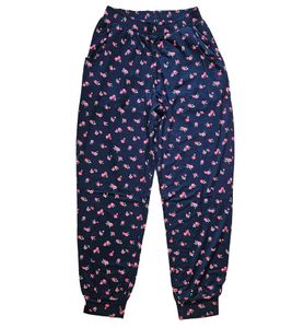 KangaROOS pantaloni harem per bambini, pantaloni in tessuto leggero con stampa floreale all-over 17426330 blu/rosso