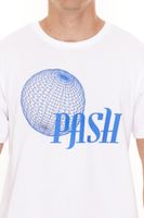 PASH Herren Kurzarm-Shirt mit verschiedenen großem Frontprints Baumwoll-T-Shirt PATR00 Schwarz/Weiß PASH Herren Kurzarm-Shirt mit verschiedenen großem Frontprints Baumwoll-T-Shirt PATR00 Schwarz/Weiß