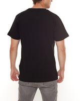 PASH Herren Kurzarm-Shirt mit verschiedenen großem Frontprints Baumwoll-T-Shirt PATR00 Schwarz/Weiß PASH Herren Kurzarm-Shirt mit verschiedenen großem Frontprints Baumwoll-T-Shirt PATR00 Schwarz/Weiß