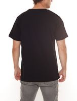 PASH Herren Kurzarm-Shirt mit verschiedenen großem Frontprints Baumwoll-T-Shirt PATR00 Schwarz/Weiß PASH Herren Kurzarm-Shirt mit verschiedenen großem Frontprints Baumwoll-T-Shirt PATR00 Schwarz/Weiß