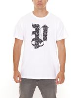 PASH Herren Kurzarm-Shirt mit verschiedenen großem Frontprints Baumwoll-T-Shirt PATR00 Schwarz/Weiß PASH Herren Kurzarm-Shirt mit verschiedenen großem Frontprints Baumwoll-T-Shirt PATR00 Schwarz/Weiß