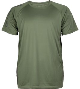 Camiseta deportiva de hombre OXIDE Training con camiseta fitness X-Cool con letras reflectantes de la marca 7351083 Caqui