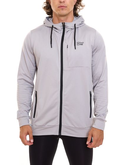 OXIDE XCO Chaqueta con capucha para hombre, chaqueta deportiva, chaqueta fitness, chaqueta de entrenamiento 7311080 Gris