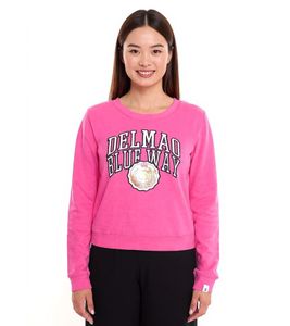 DELMAO Cropped Sweater suéter acortado de algodón para mujer 42556633 rosa DELMAO Cropped Sweater suéter acortado de algodón para mujer 42556633 rosa