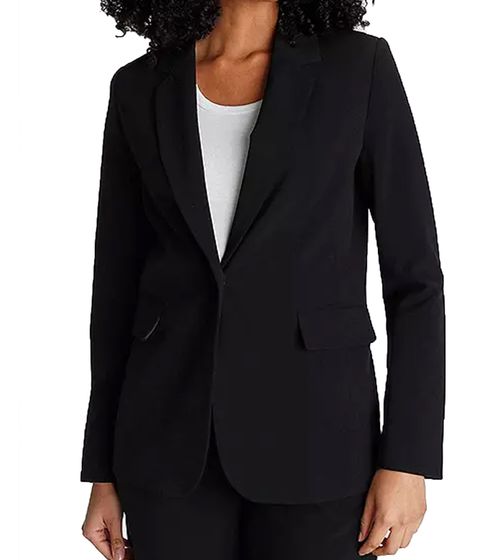 AjC blazer femme, blazer boyfriend longueur hanches avec doublure intérieure et fermeture à un bouton 33985221 noir