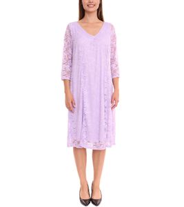 Zizzi Ebonnie Dress Mini robe pour femme avec bordure en dentelle, robe de cocktail 12081700 violet