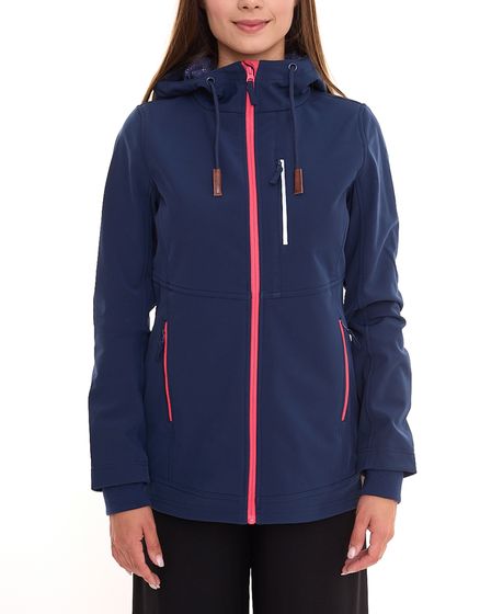 OCEAN SPORTSWEAR veste softshell pour femme veste à capuche durable 85172920 bleu foncé