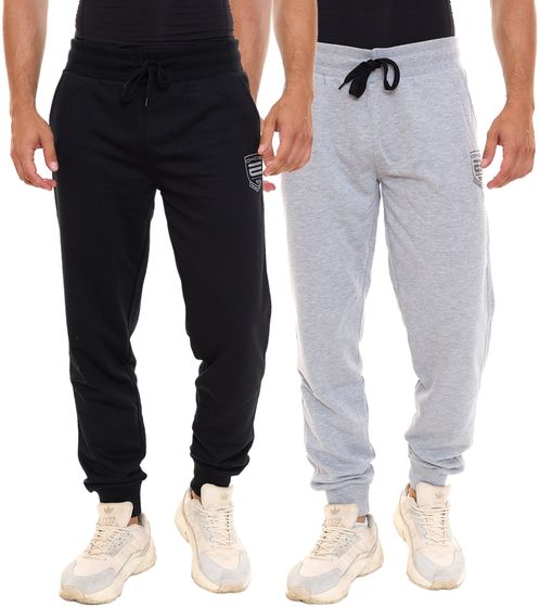 Pantalon de jogging pour homme OXIDE XCO avec imprimé de marque pantalon de survêtement avec poches latérales 7326080 noir ou gris