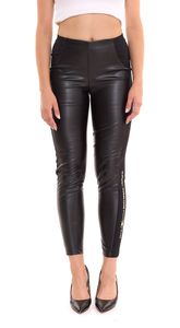 TOM TAILOR POLO TEAM women's leggings in leather look summer pants 81869103 black/gold