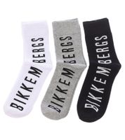 15 paires de chaussettes de tennis pour hommes BIKKEMBERGS avec inscription de la marque bas en coton dans un pack économique blanc/noir/gris/bleu 15 paires de chaussettes de tennis pour hommes BIKKEMBERGS avec inscription de la marque bas en coton dans un pack économique blanc/noir/gris/bleu