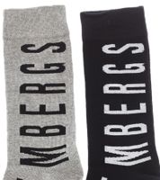 15 paires de chaussettes de tennis pour hommes BIKKEMBERGS avec inscription de la marque bas en coton dans un pack économique blanc/noir/gris/bleu 15 paires de chaussettes de tennis pour hommes BIKKEMBERGS avec inscription de la marque bas en coton dans un pack économique blanc/noir/gris/bleu