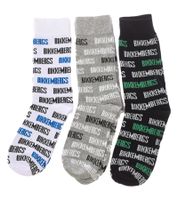 15 paires de chaussettes de tennis pour hommes BIKKEMBERGS avec inscription de la marque bas en coton dans un pack économique blanc/noir/gris/bleu 15 paires de chaussettes de tennis pour hommes BIKKEMBERGS avec inscription de la marque bas en coton dans un pack économique blanc/noir/gris/bleu