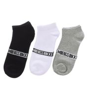 15 paires de chaussettes de tennis pour hommes BIKKEMBERGS avec inscription de la marque bas en coton dans un pack économique blanc/noir/gris/bleu 15 paires de chaussettes de tennis pour hommes BIKKEMBERGS avec inscription de la marque bas en coton dans un pack économique blanc/noir/gris/bleu