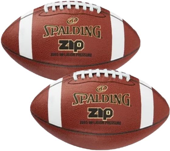 SPALDING PeeWee or Junior Zip American Football Sports Ball Sports Equipment Brown