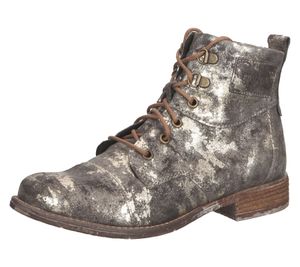 Josef Seidel Botas de otoño para mujer con estampado integral de purpurina 99617 MI672 330 gris/plata/oro