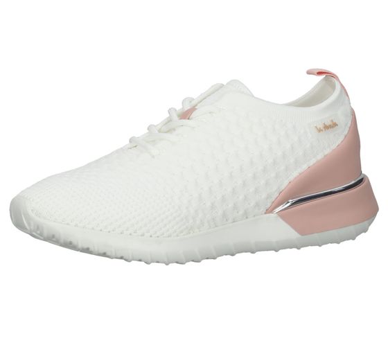 La Strada women's leisure sneakers with colorful accents, everyday sneakers 2101381-4504 white/pink