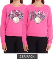 Pack de 2 DELMAO Cropped Sweater jersey de algodón acortado para mujer 42556633 rosa