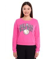 2er Sparpack DELMAO Cropped Sweater verkürzt geschnittener Damen Baumwoll-Pullover 42556633 Pink