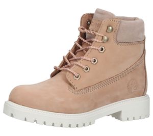 Botines de mujer Darkwood Boots de otoño fabricados en piel con plantilla extraíble 7090W 34NU rosa