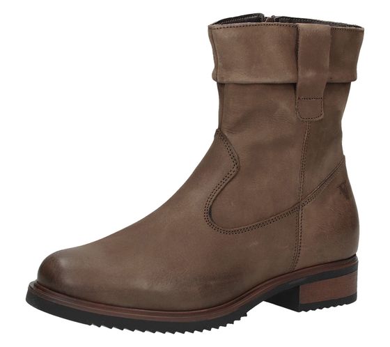 Venturini Milano Zapatos de mujer de piel auténtica, botas de entretiempo, botines de otoño 70002 201 marrón