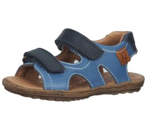 NATURINO Sky sandalias infantiles de piel auténtica para niño con cierre de velcro zapatos de verano 0010502430.81.1C74 azul/marrón