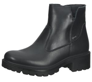 IGI&CO Bottines Goretex pour femme Bottines en cuir véritable Chaussures d'hiver fabriquées en Italie 1089597-01 Noir