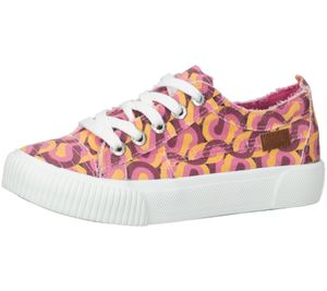 Blowfish Clay Women's Everyday Sneakers with Eye-Catching Pattern and Open Seams Lace-Up Shoes 771 50415 Pink/Purple/Orange