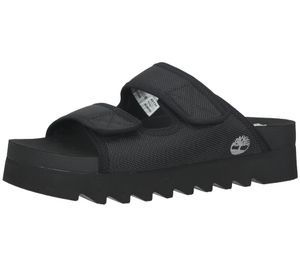 Timberland Santa Monica Sunrise Damen Sandale mit Plateau-Sohle Pantolette TB 0A2QV4 015 Schwarz