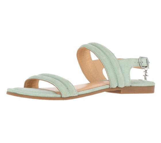 MEXX JACKY Zapatos de mujer en piel genuina sandalias de verano confeccionadas en ante MXSY006401W verde menta