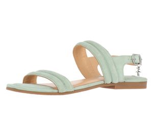 MEXX JACKY Damen Echtleder-Schuhe Sommer-Sandalen aus Veloursleder MXSY006401W Mintgrün