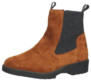 Ganter Damen Stiefeletten Echtleder-Schuhe mit Reißverschluss und Wechselfußbett Weite G 2-20 5583  9600 Braun