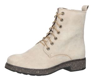 Think! Cogita stivaletti da donna scarpe in vera pelle con cerniera e plantare estraibile 3-000406-4000 beige-grigio