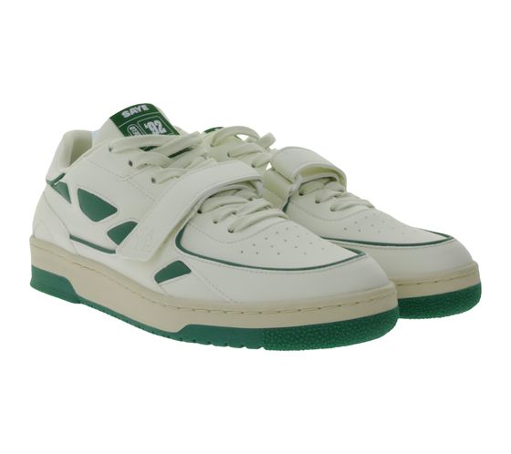 Zapatilla SAYE Modelo 92 zapatillas bajas veganas con detalles de logo M92-01 blanco/verde