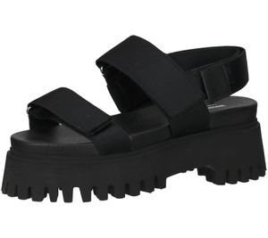 Bronx Groovy Sandalias de Mujer con Plataforma y Cierre de Velcro Zapatos de Fiesta 84927-N 01 Negro