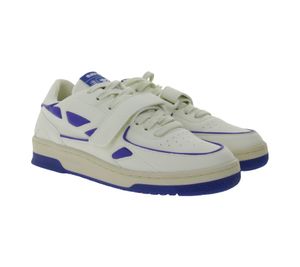 SAYE Modelo 92 zapatillas veganas bajas con detalles de logo M92-01 blanco/azul