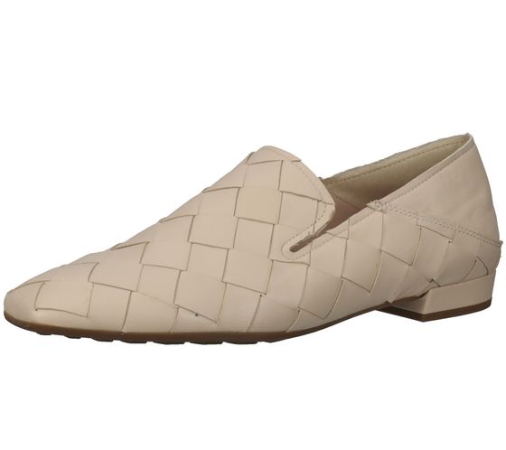 högl pantofole da donna décolleté in vera pelle con design intrecciato 3-10 1710 1100 rosa/beige