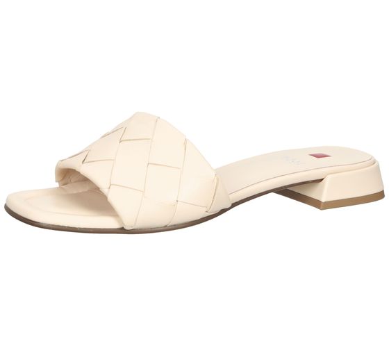 högl Damen Pantoletten mit Riemen im Flechtdesign Echtleder-Sandalette 3-10 1520 1100 Beige