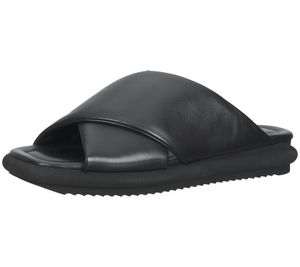 högl mules de mujer zapatos de piel auténtica con tiras cruzadas zapatos de verano 3-10 0500 0100 negro