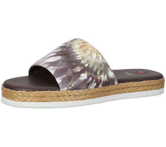 högl Damen Strand-Pantolette mit Batikprint Sommer-Schuhe 3-10 0738 2299 Braun/Bunt