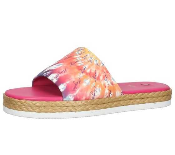 högl mules de plage pour femmes avec imprimé batik chaussures d'été 3-10 0738 4499 rose/coloré