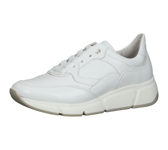 GABOR scarpe da donna in vera pelle con lacci, sneakers basse alla moda 86.475.04 bianco